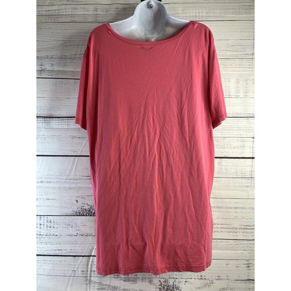 PIKO 1988 Tee Womens Red 2X Long Sleeve V-neck Pullover Bamboo Oversized - Picture 6 of 11